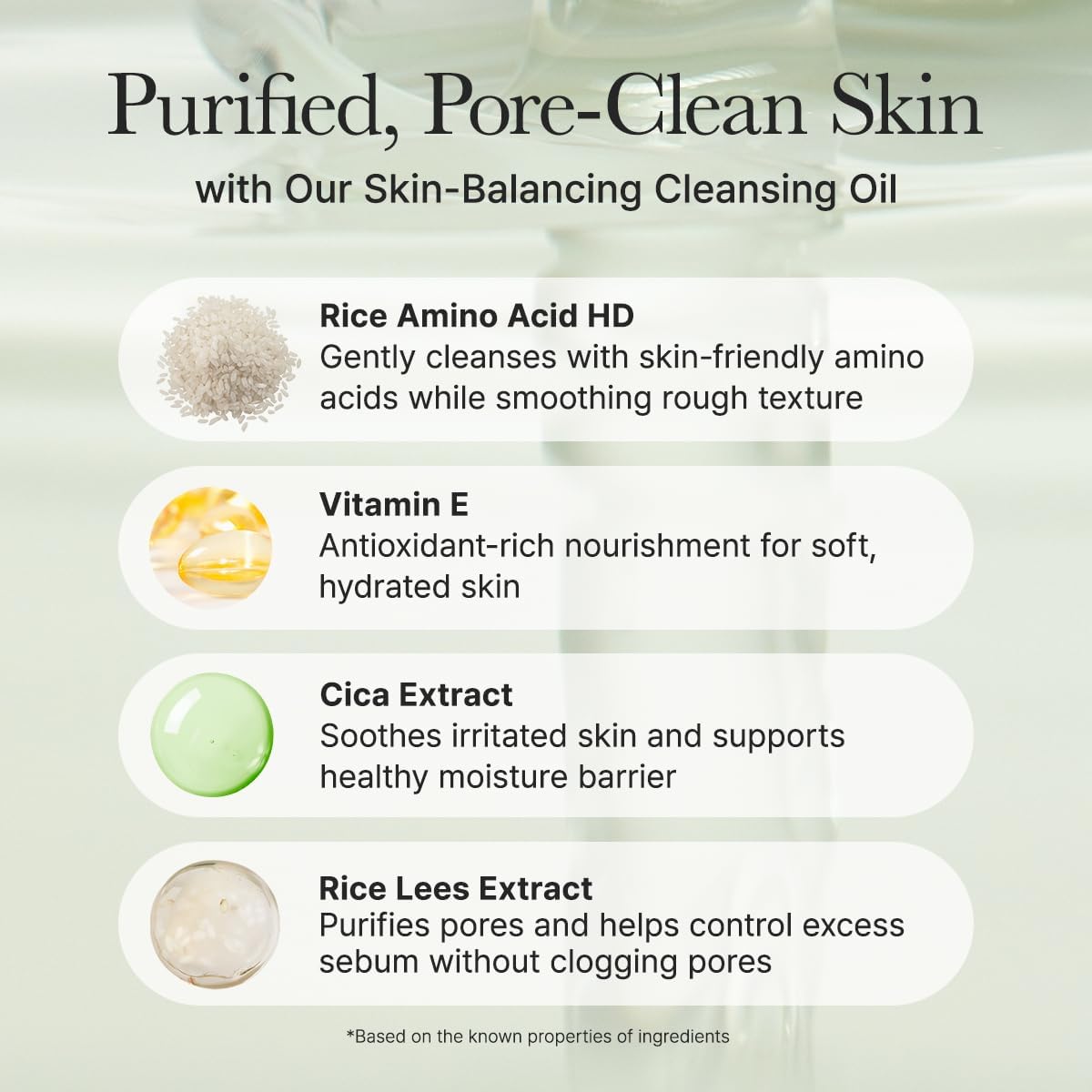 Arencia Cleansing Oil non-comedogenic formula with cica and ceramides