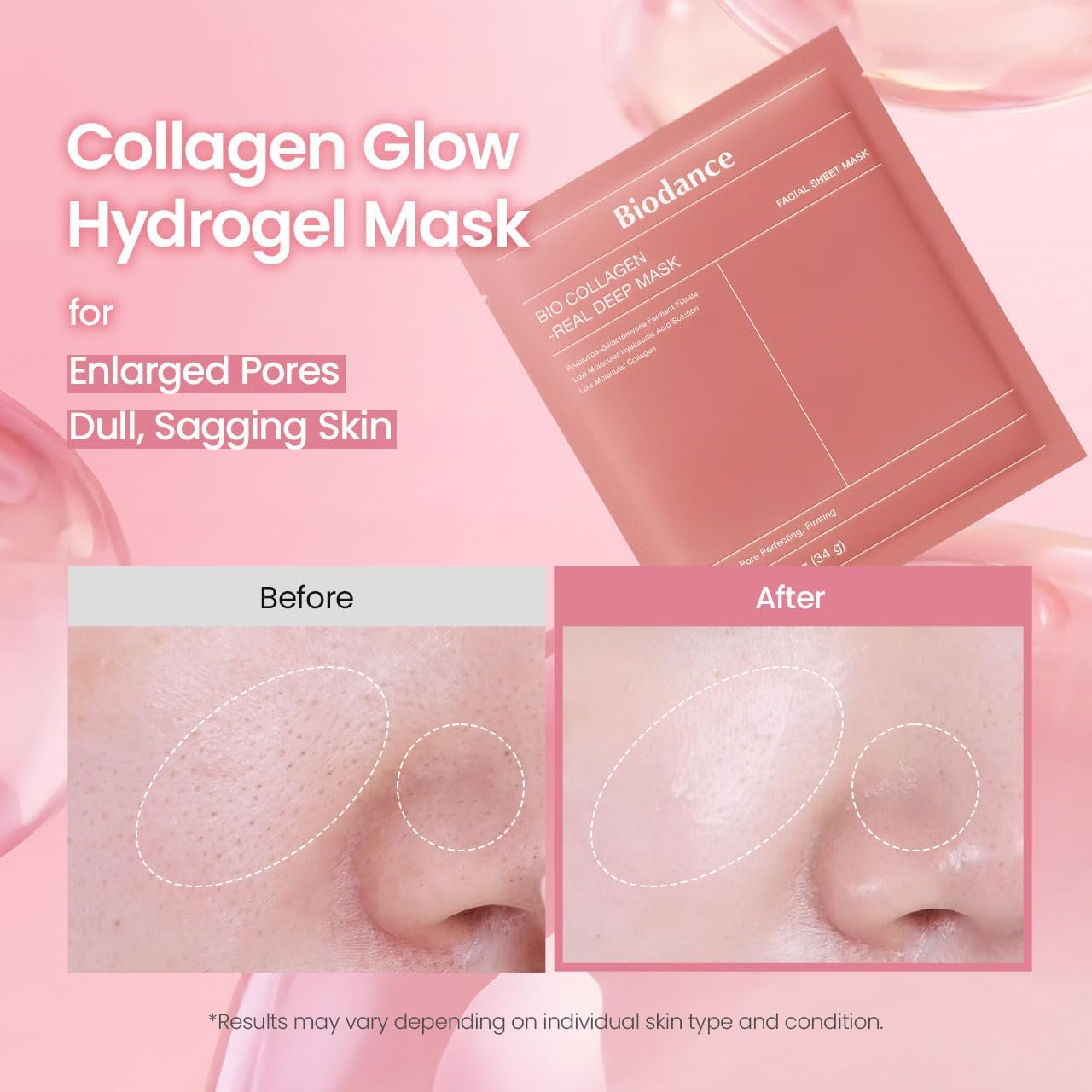 BIODANCE — Bio-Collagen Real Deep Hydrogel Night Mask (4 pcs)
