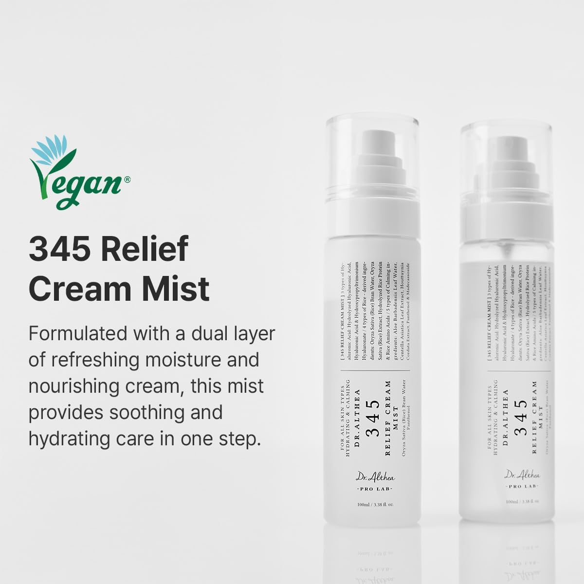 Dr. Althea 345 Relief Cream Mist full packaging box 60ml