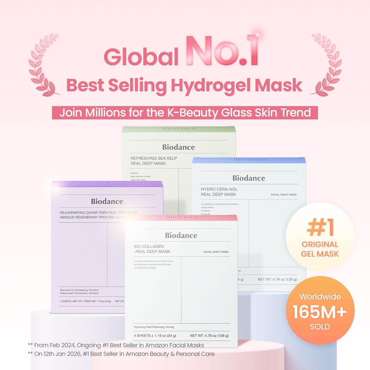 BIODANCE — Bio-Collagen Real Deep Hydrogel Night Mask (4 pcs)
