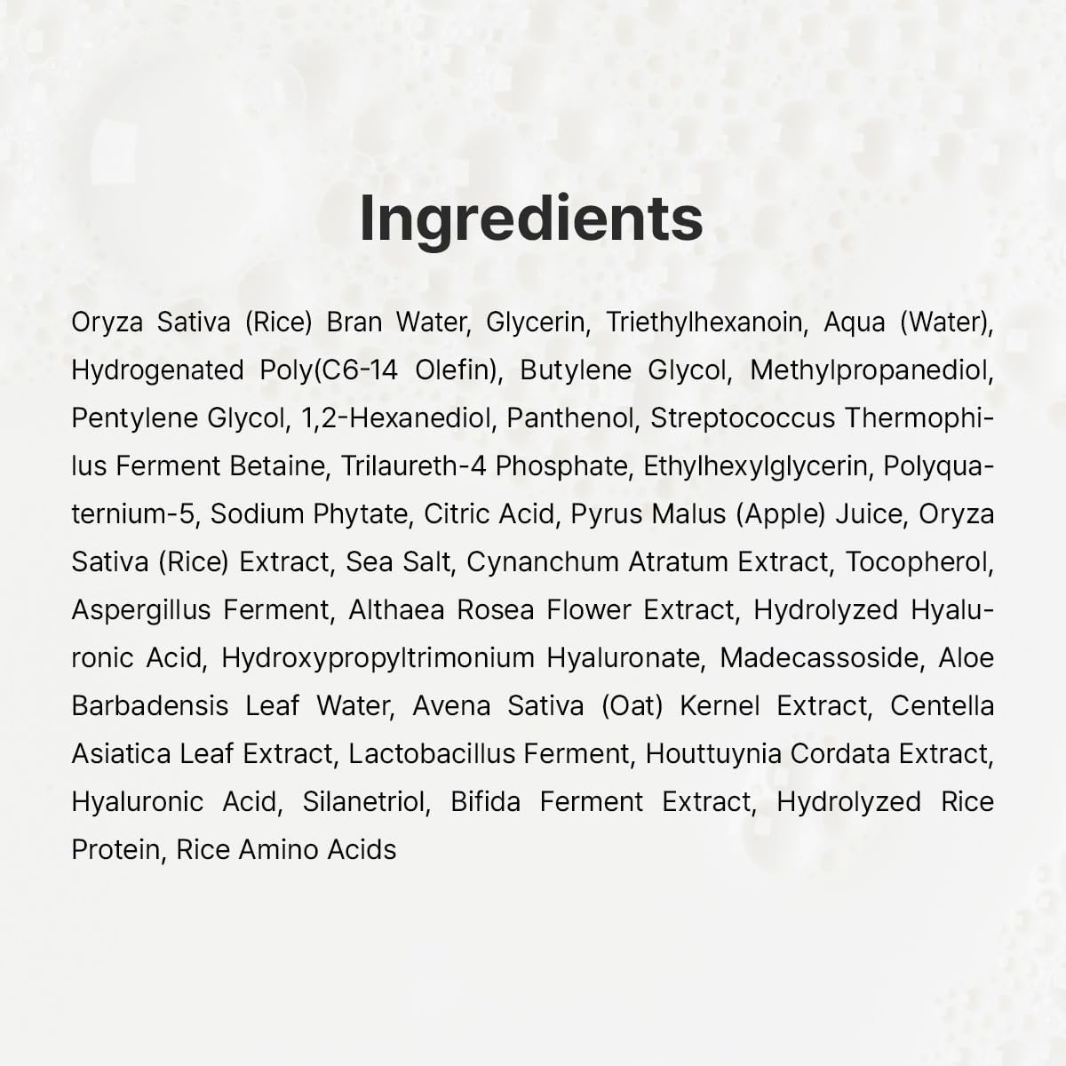 Dr. Althea 345 Relief Cream Mist ingredients — soothing formula for sensitive skin