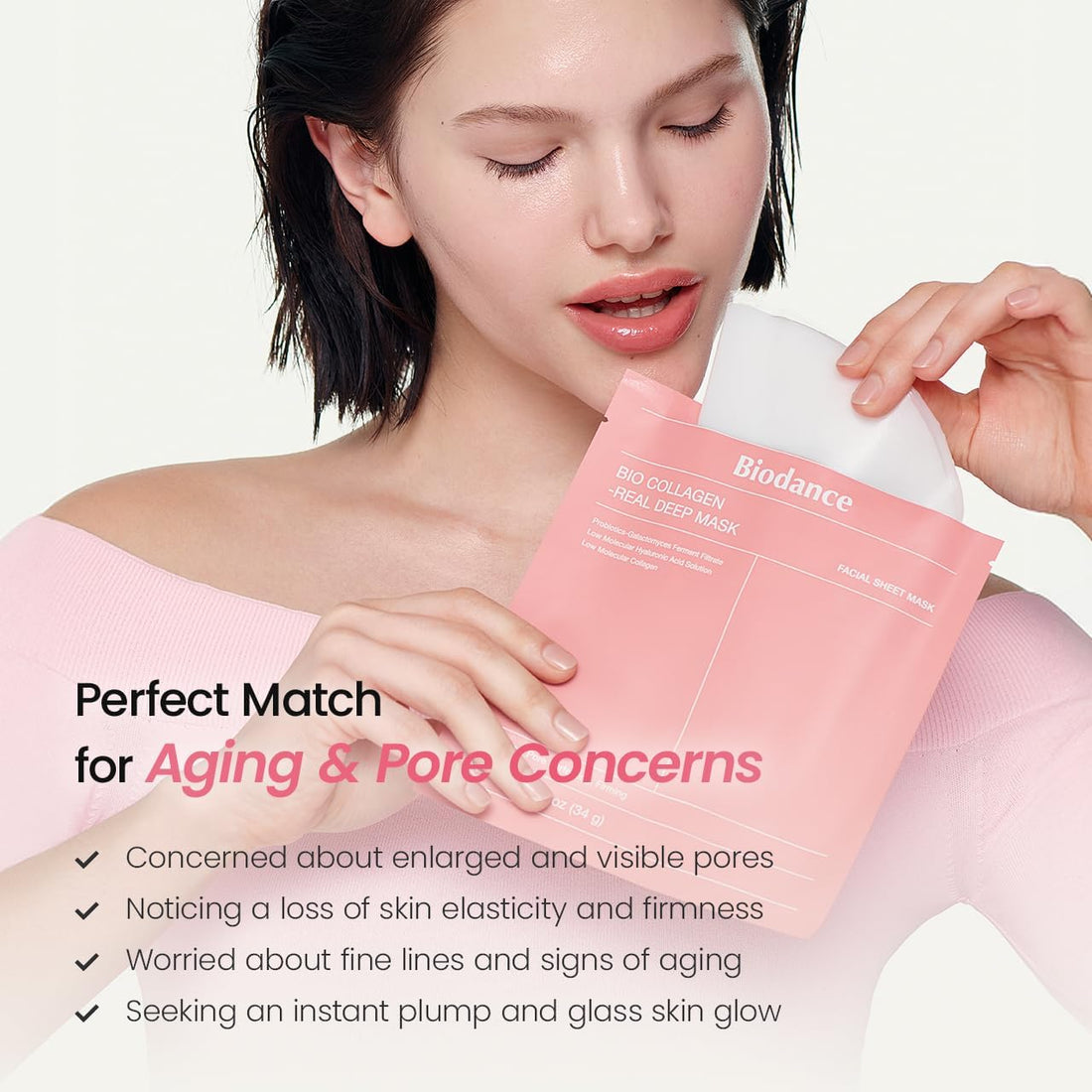 Biodance Bio Collagen Real Deep Mask packaging on a white background
