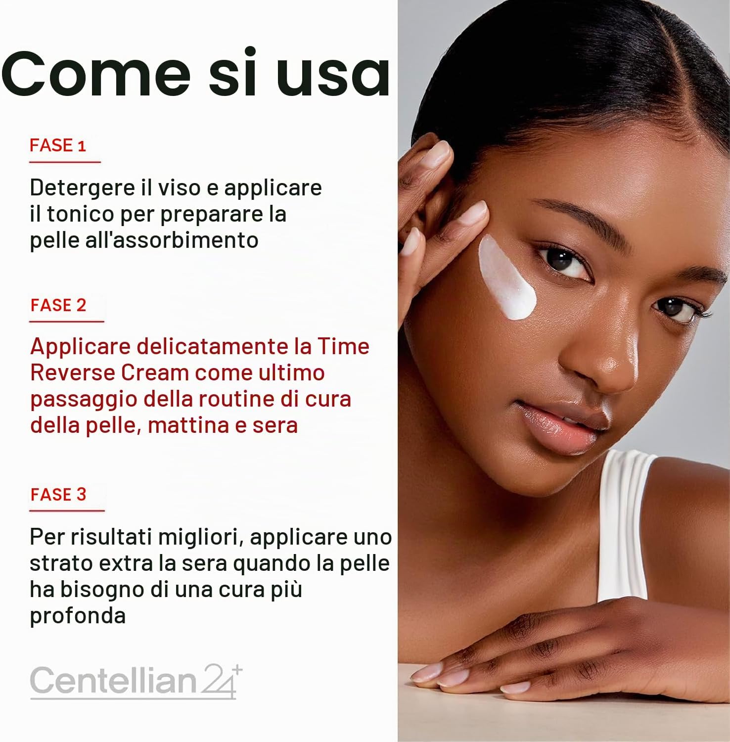 Centellian24 Madeca Cream texture and application on skin